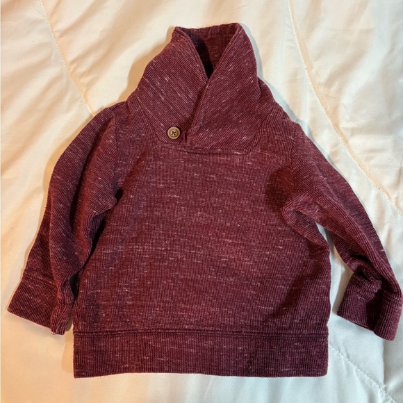 Old Navy Other - Old Navy Maroon Kids Sweater size 18-24 months with cute button at top